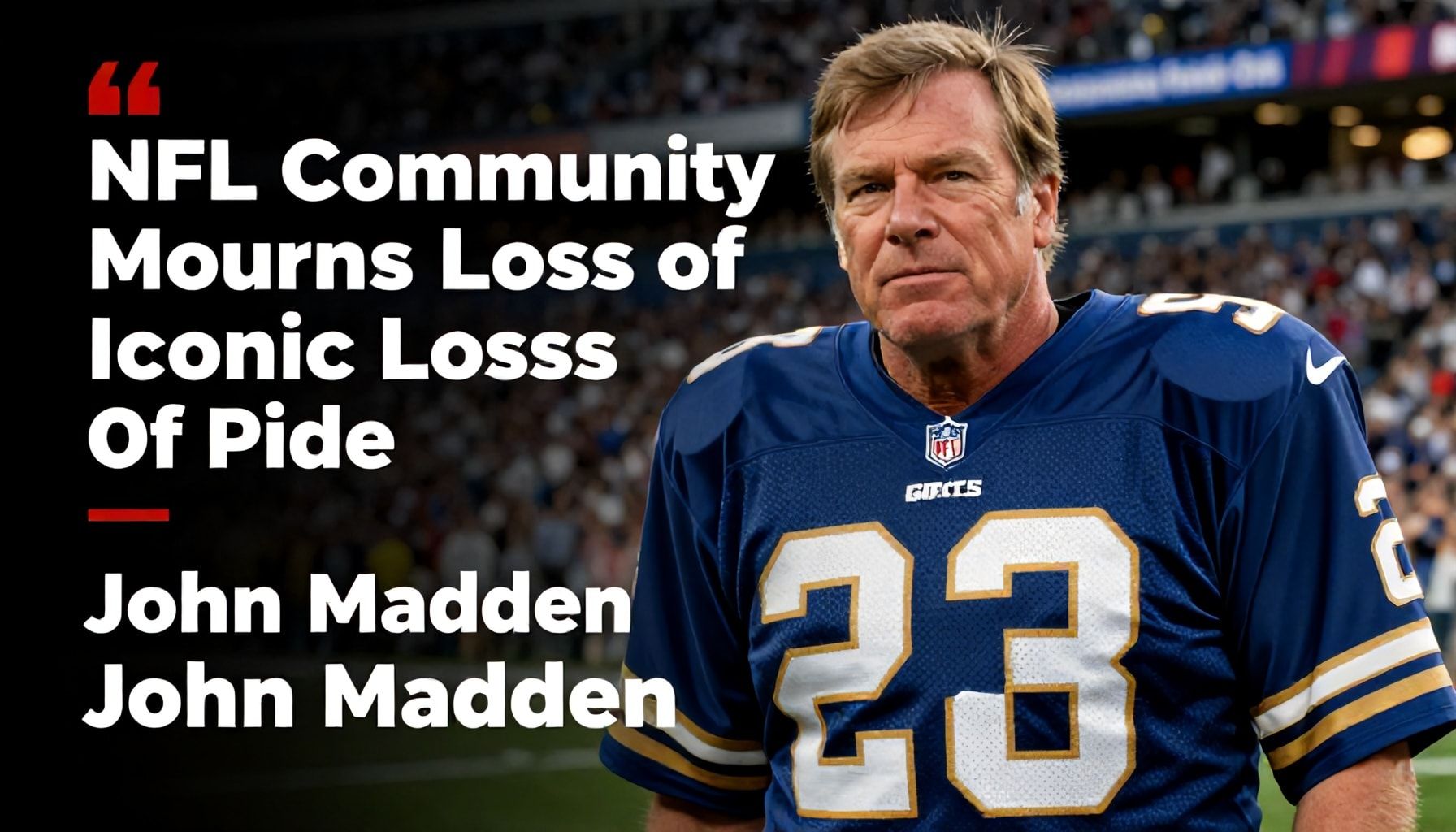 NFL Community Mourns Loss of Iconic Figure John Madden