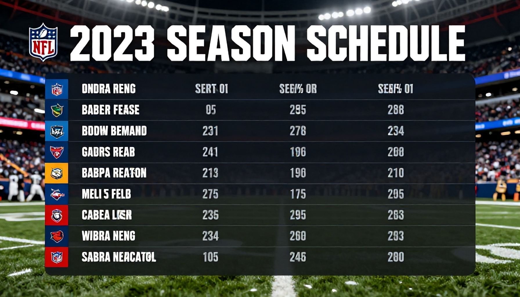 NFL Unveils 2023 Season Schedule