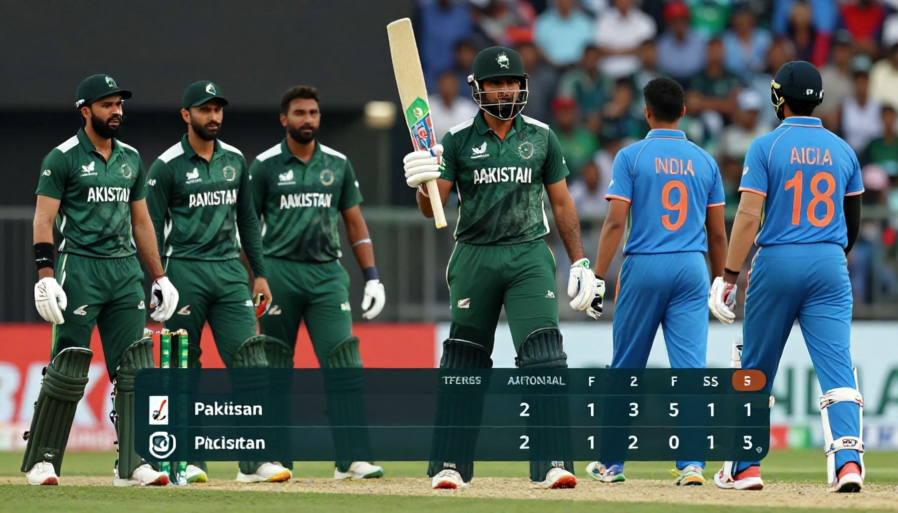 Pakistan Triumphs Over India by Five Wickets in Thrilling Encounter
