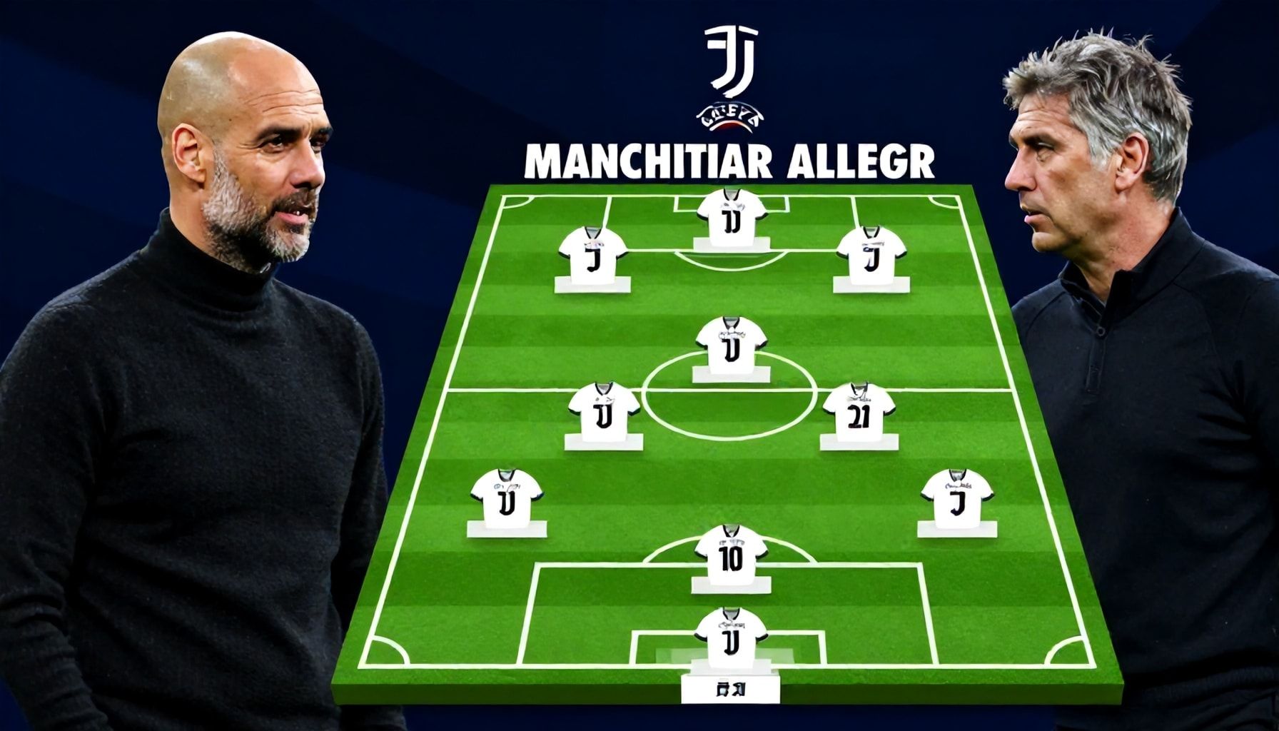 Pep Guardiola's Manchester City face Massimiliano Allegri's Juventus in pivotal UEFA clash