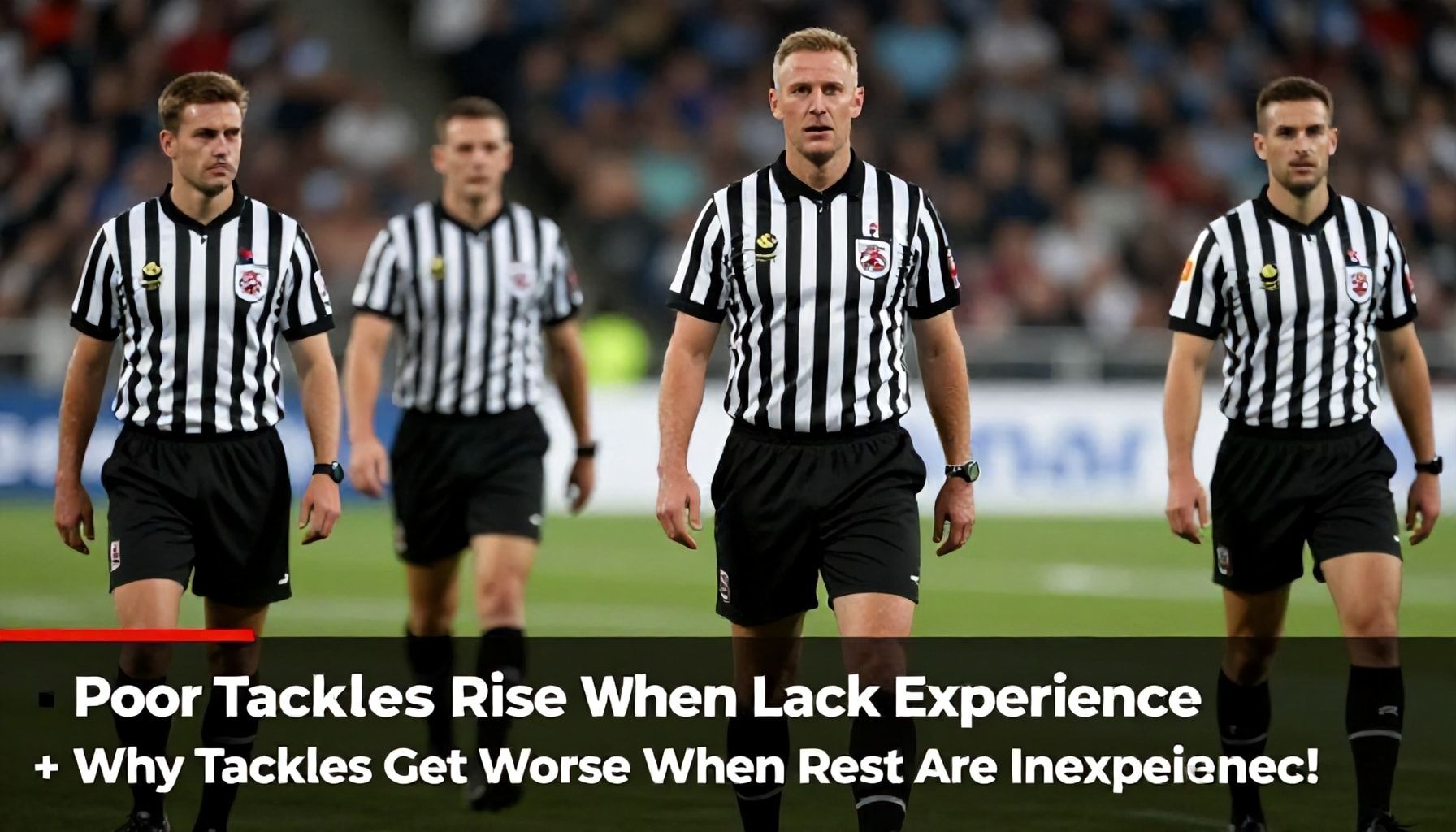 Poor Tackles Rise When Referees Lack Experience