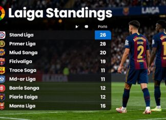 La Liga Standings Update: Teams Battle for Top Spots Mid-Season