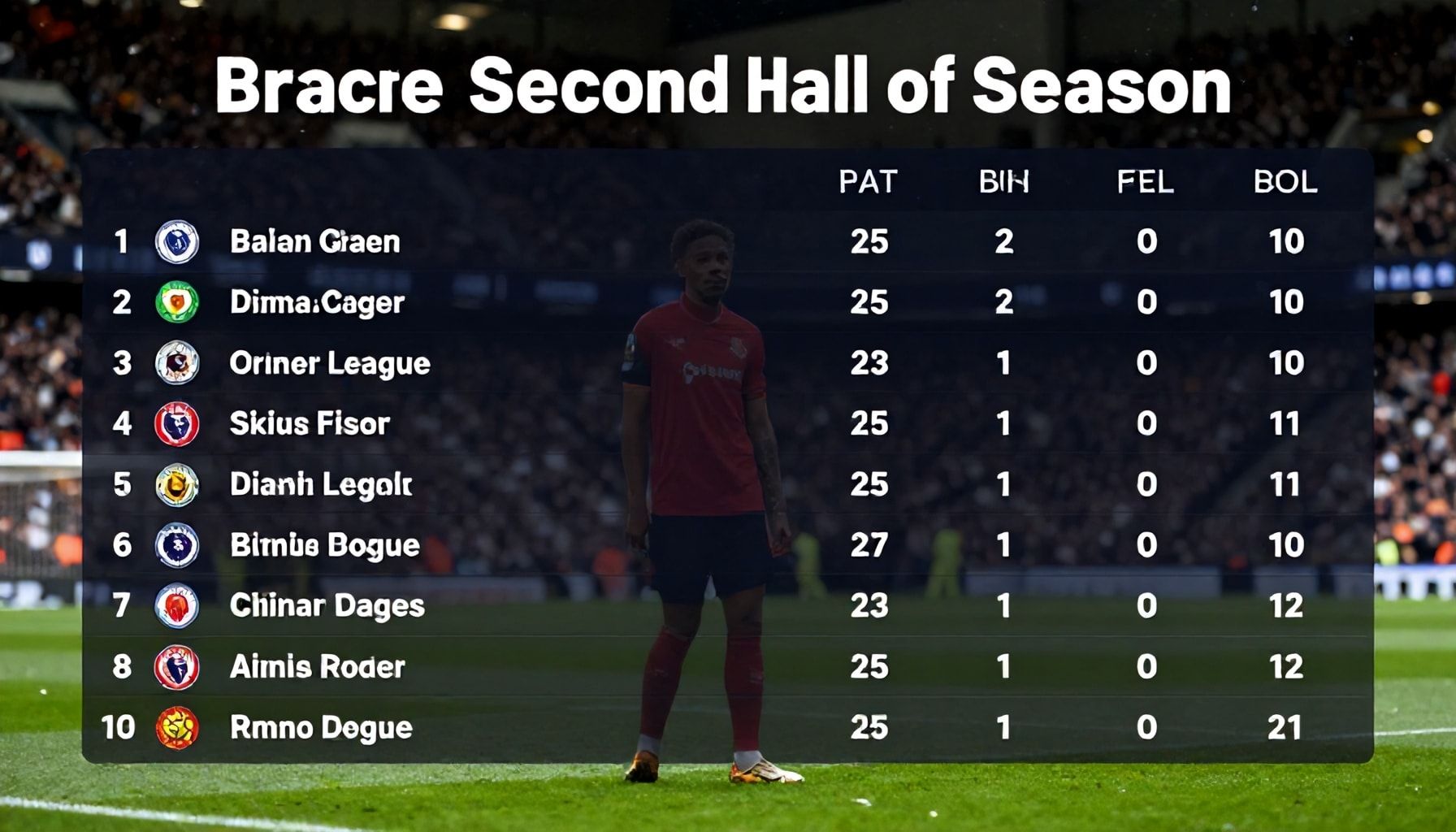 Premier League Clubs Brace for Second Half of Season Following Rankings Release