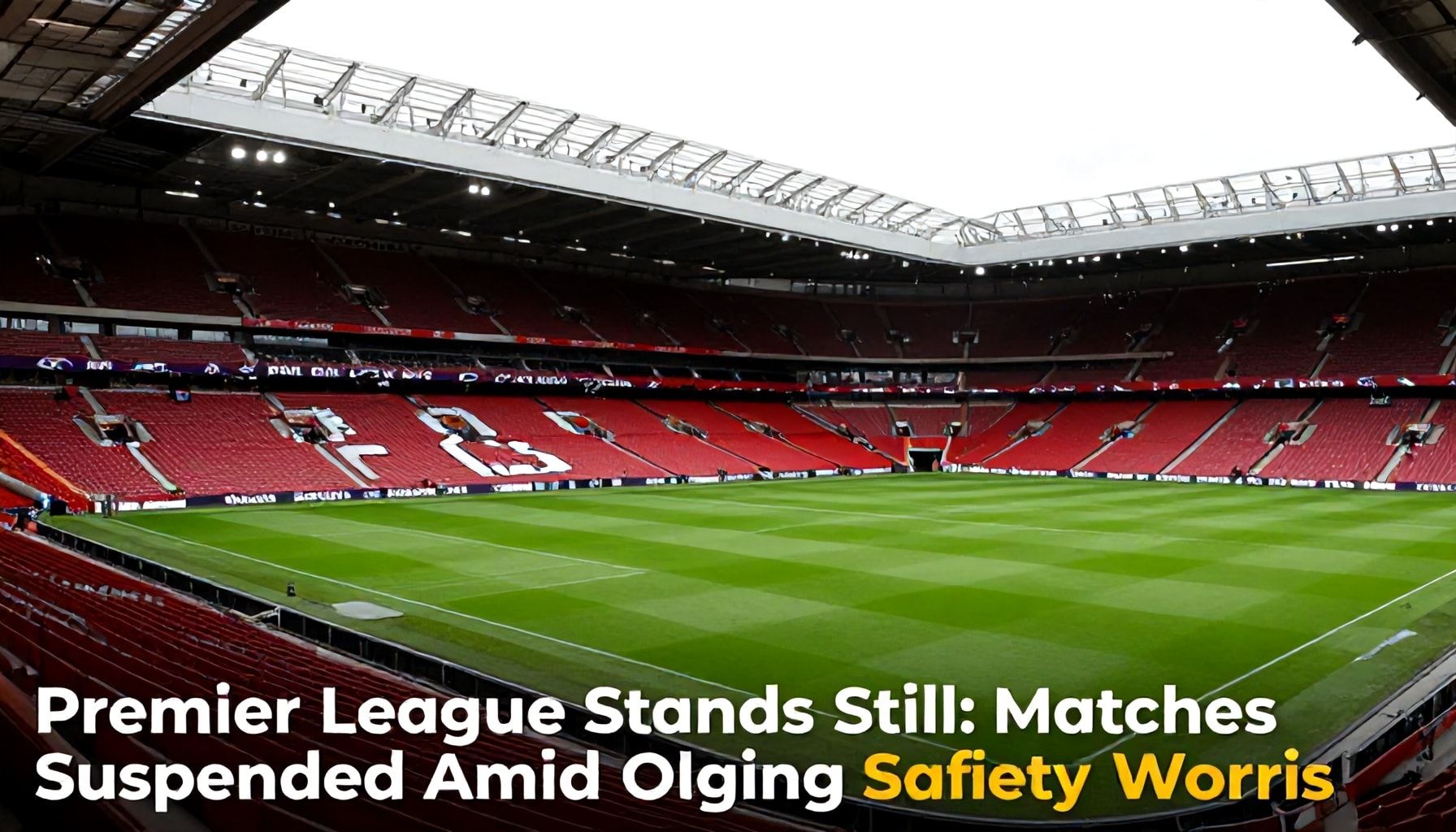 Premier League Stands Still: Matches Suspended Amid Ongoing Safety Worries