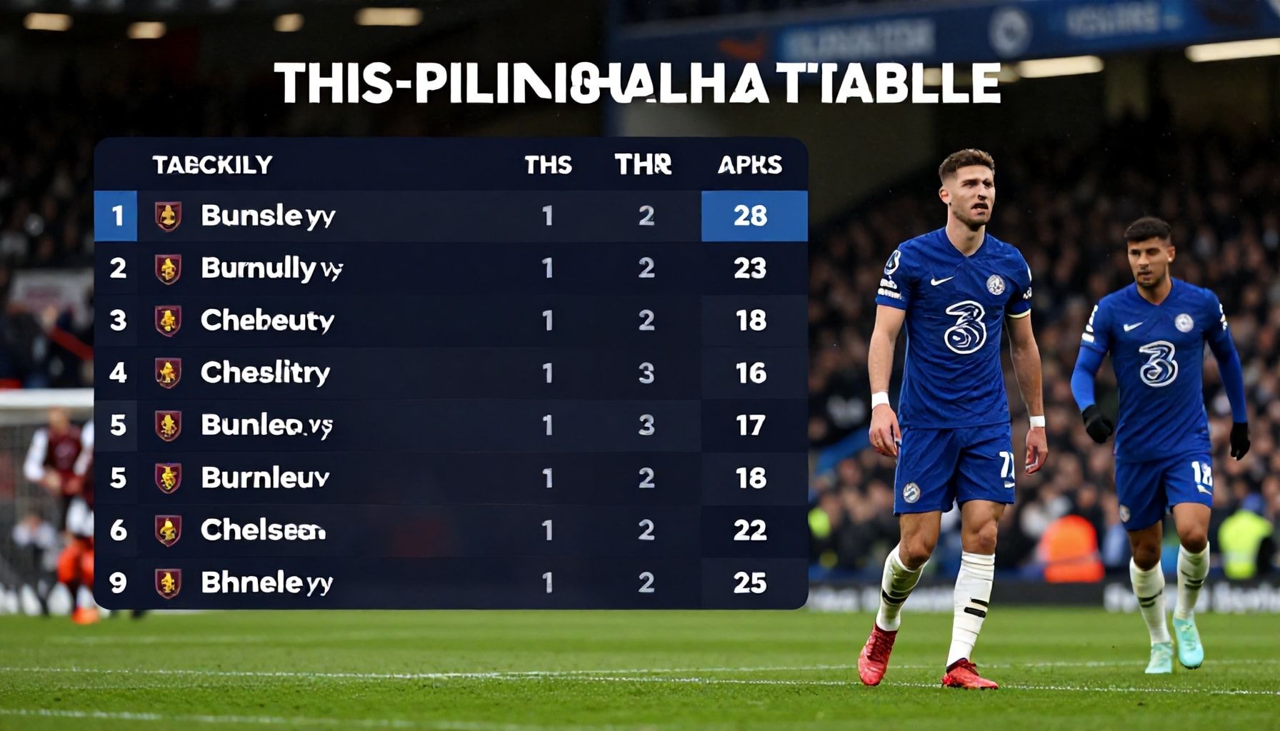 Premier League table implications loom large in Burnley vs Chelsea