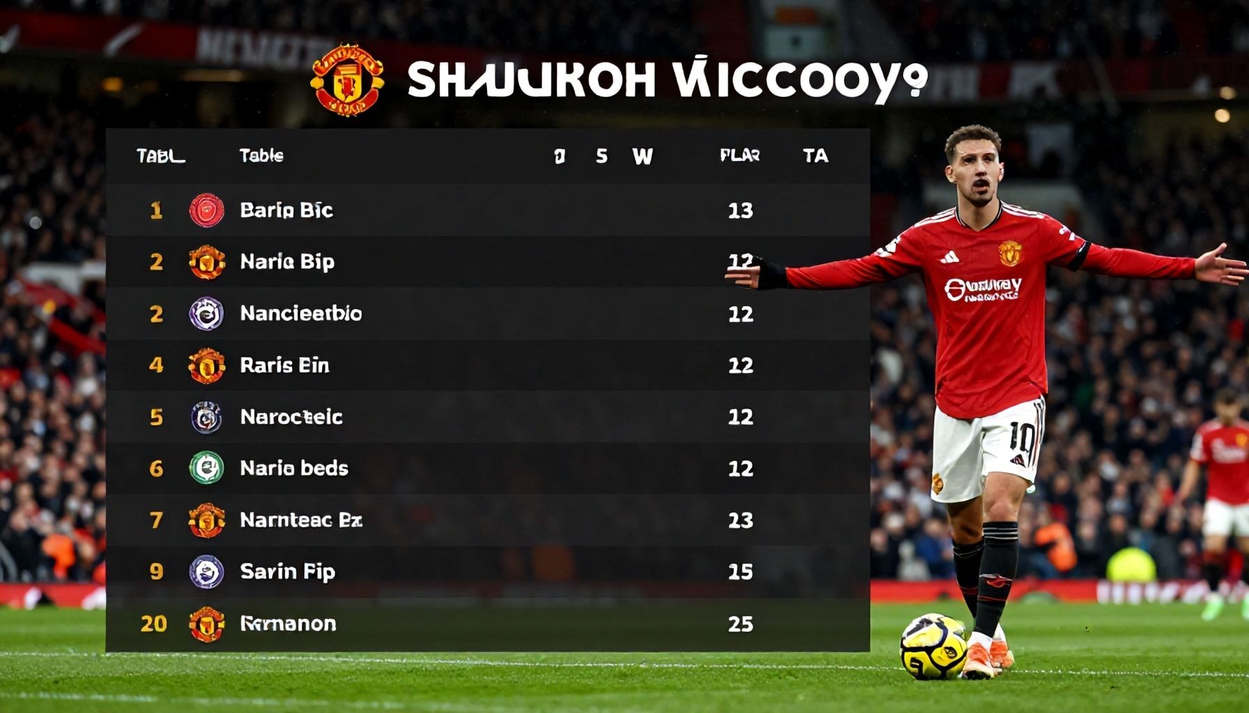 Premier League Table Shaken Up by Shocking Manchester United Victory