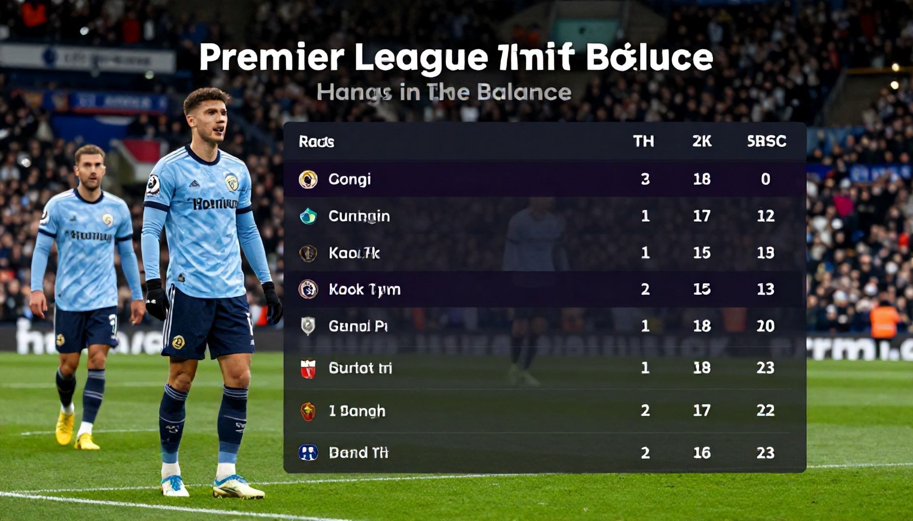 Premier League Title Race Hangs in the Balance