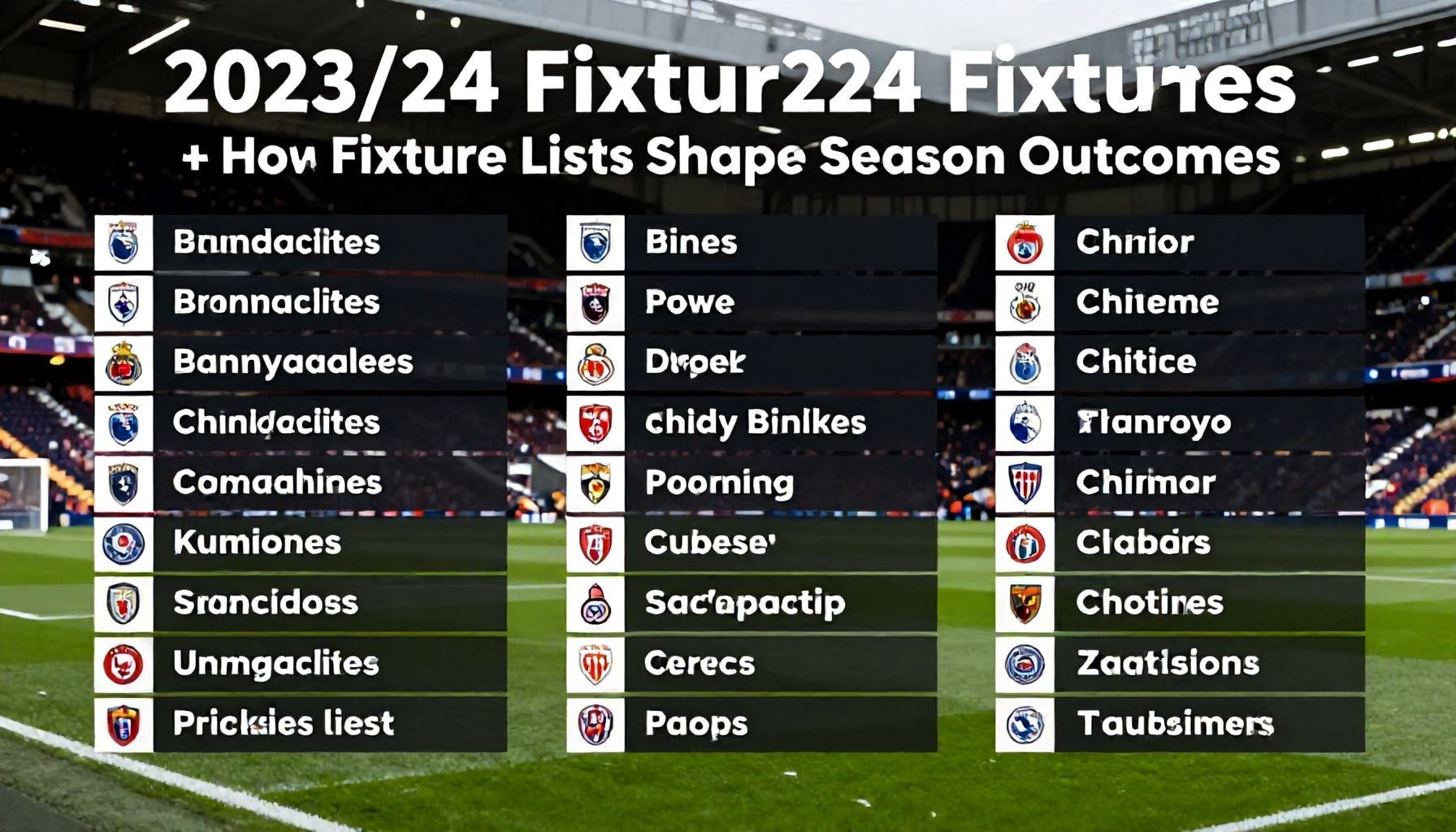 Premier League Unveils 2023/24 Fixture List with Title Deciding Clashes