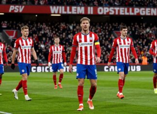 PSV Lineup Announced for Willem II Clash Tonight