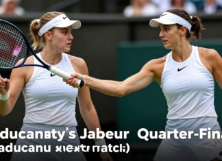 Raducanu Faces Jabeur in Wimbledon Quarter-Finals
