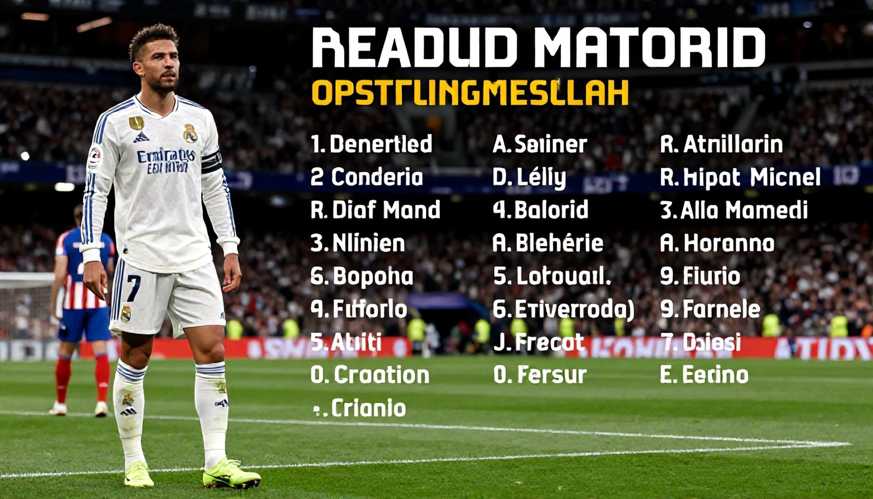Real Madrid and Atlético Madrid confirm starting line-ups for crucial derby clash