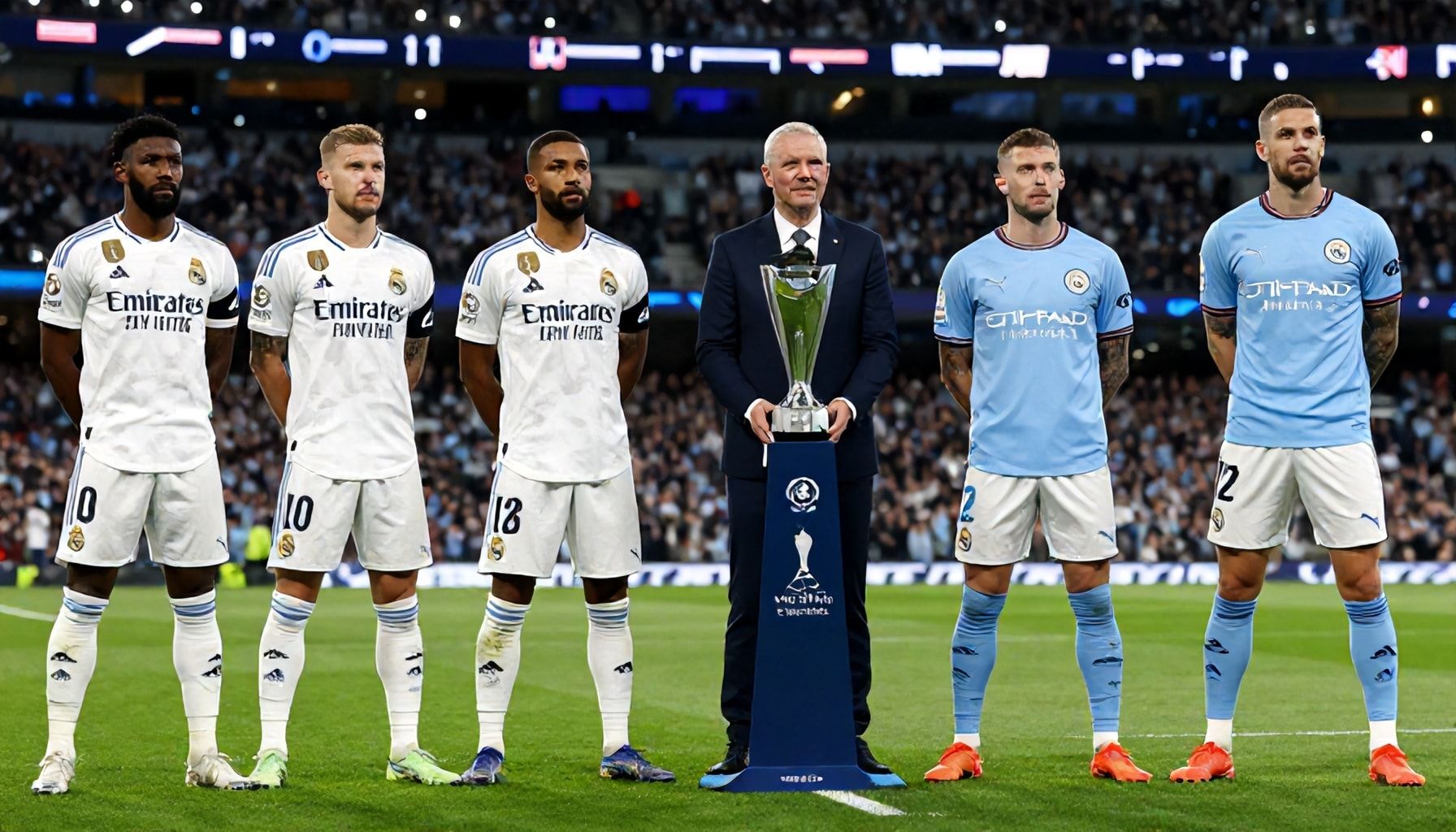 Real Madrid and Manchester City Unveil Strong Lineups for Crucial UCL Match