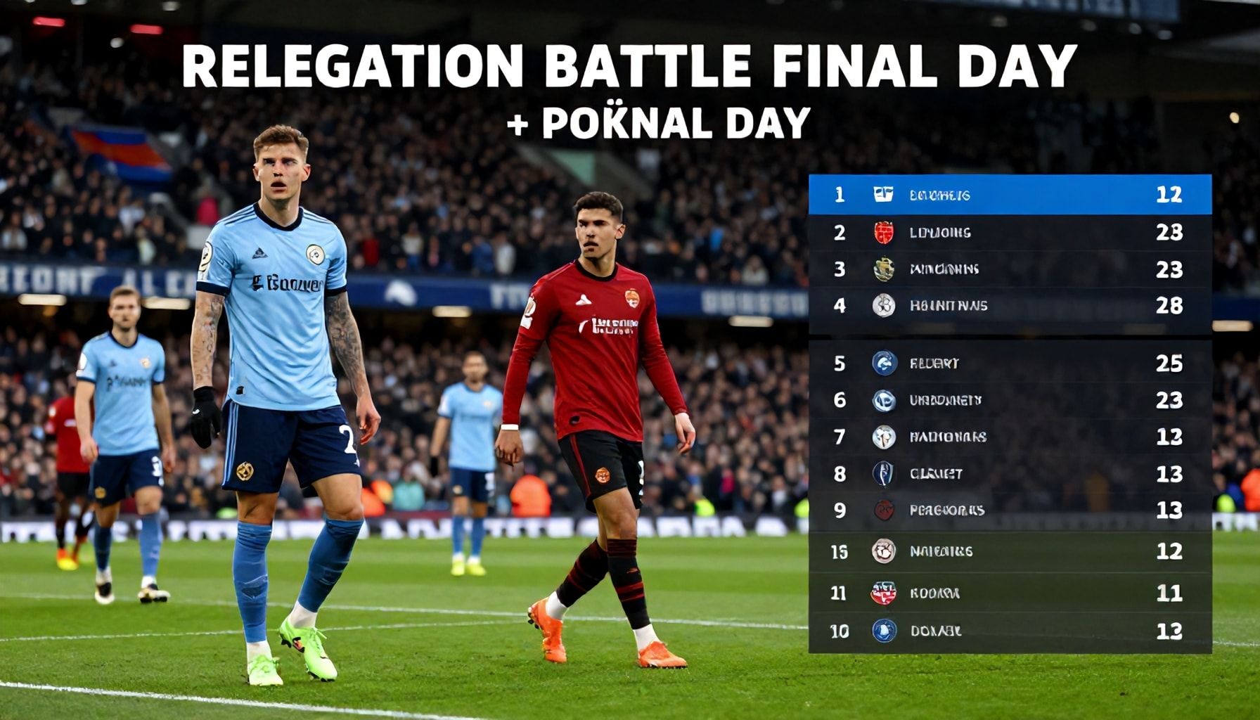 Relegation Battle Intensifies on Final Day