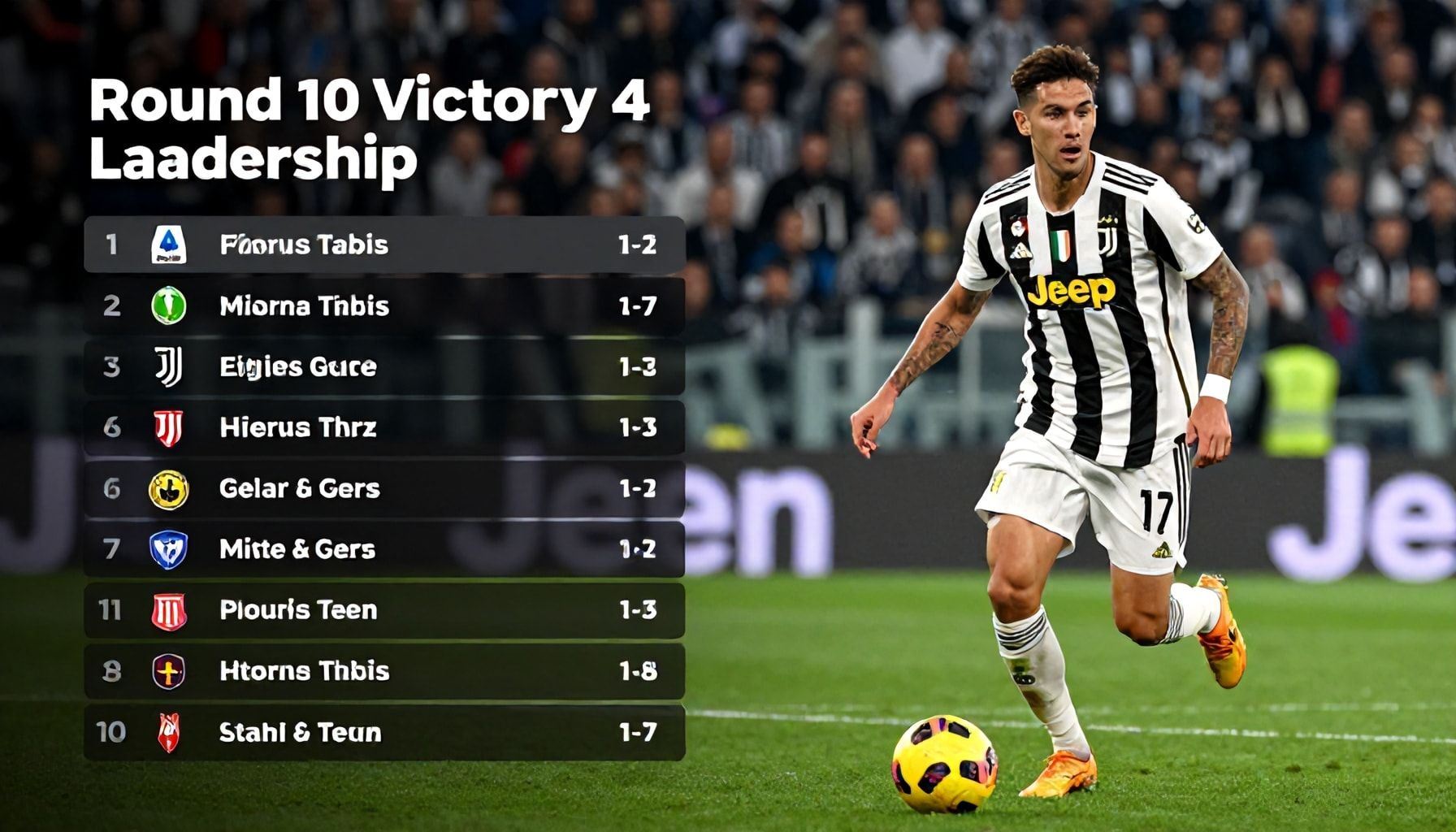 Round 10 Victory Propels Juventus to Serie A Leadership