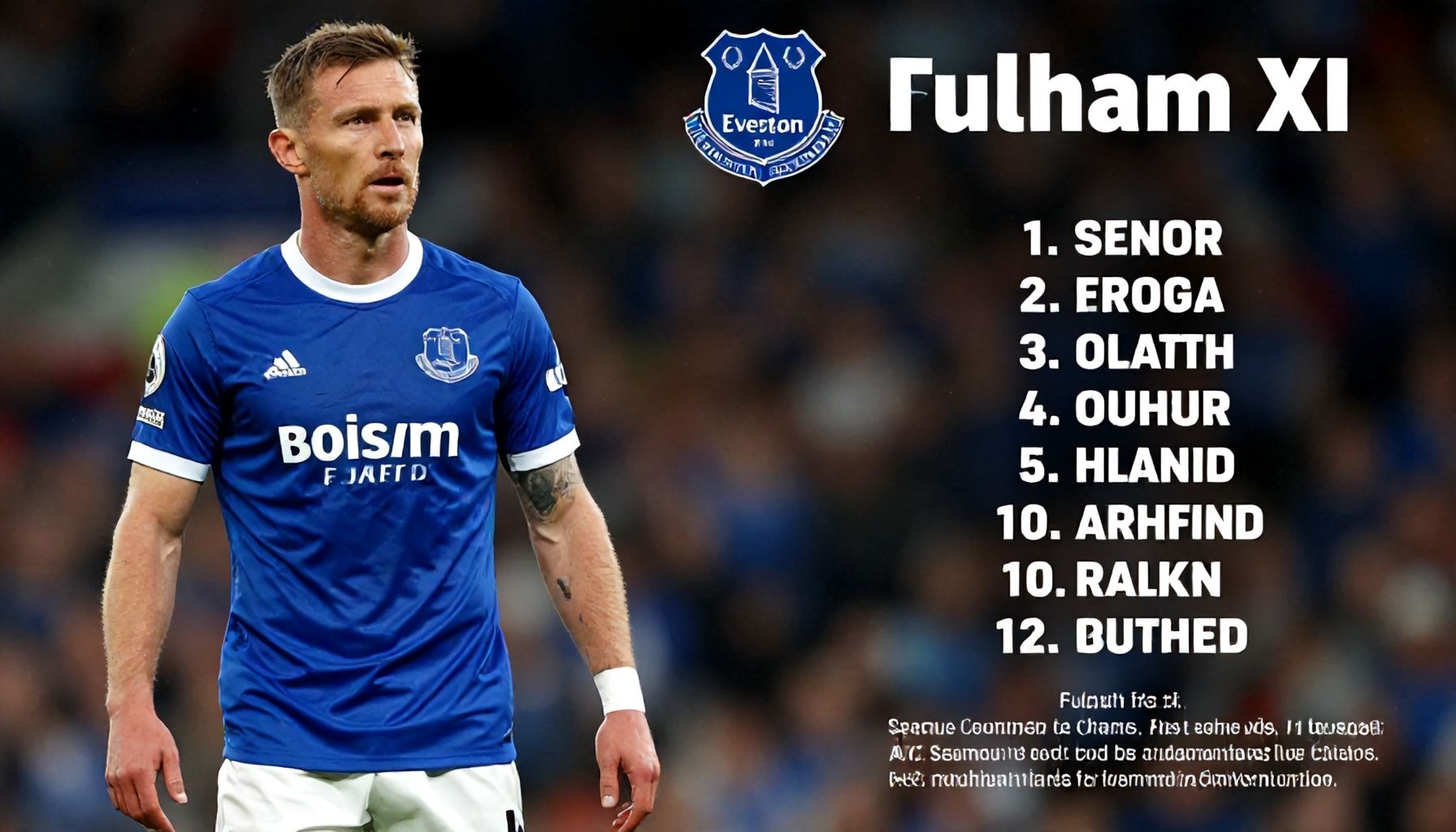 Seamus Coleman Returns to Everton's Starting XI for Fulham Clash