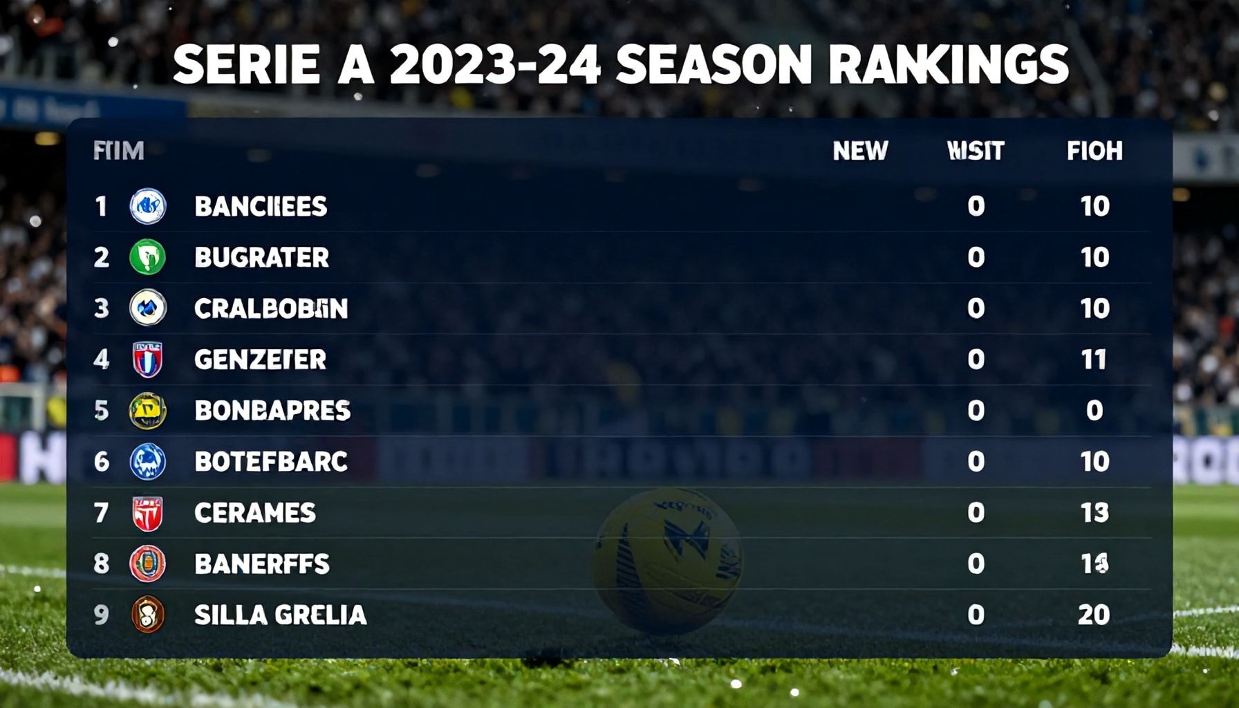 Serie A Confirms 2023-24 Season Rankings