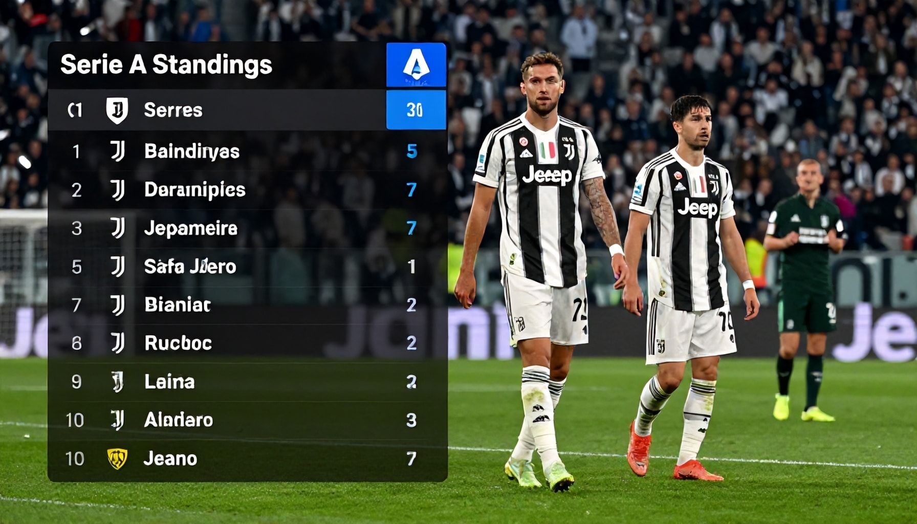 Serie A Standings: Juventus Lead After Round 10 Triumph