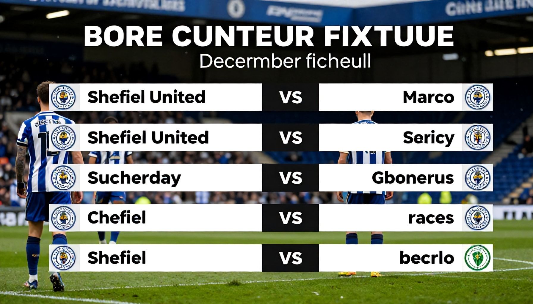 Sheffield United brace for intense December fixture schedule
