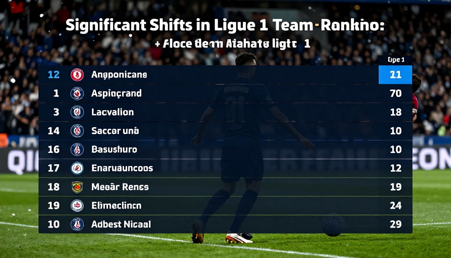 Significant Shifts in Ligue 1 Team Rankings After Weekend Matches