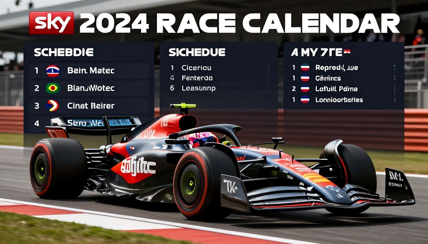 Sky F1 Reveals 2024 Race Calendar