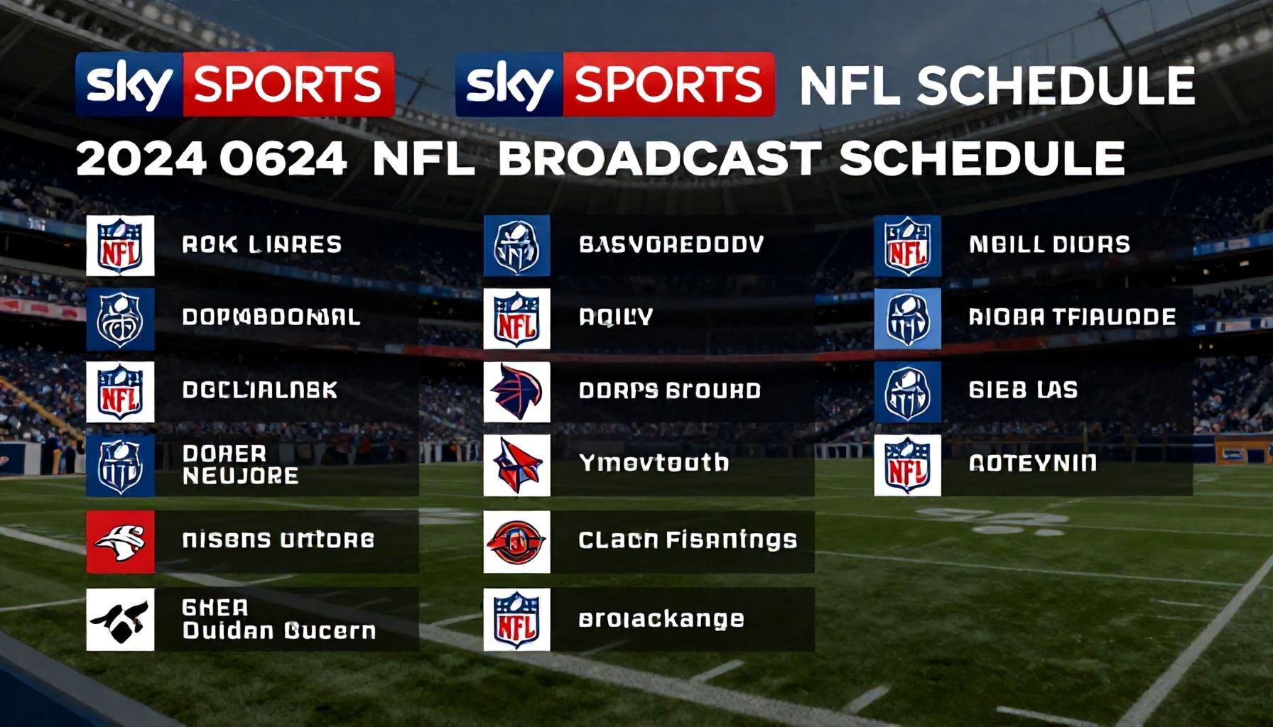 Sky Sports announces comprehensive 2024 NFL broadcast schedule