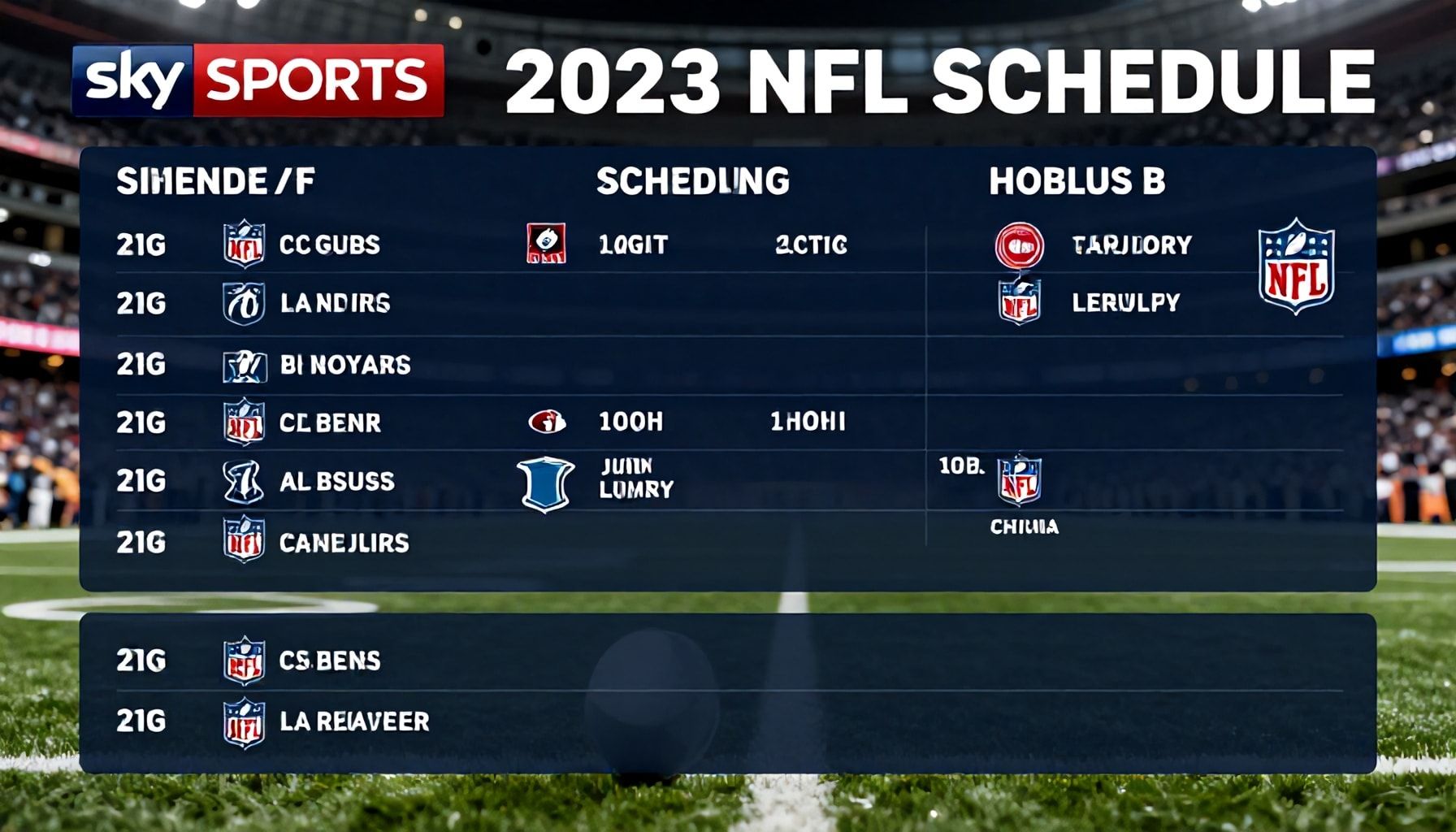 Sky Sports reveals full 2023 NFL calendar