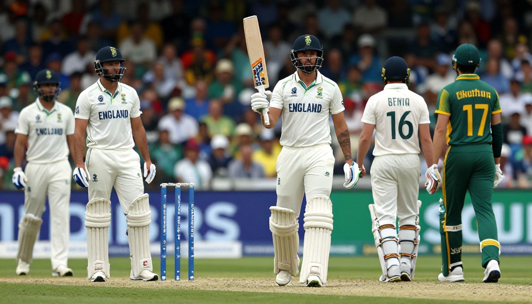 South Africa Collapses as England Batsmen Shine