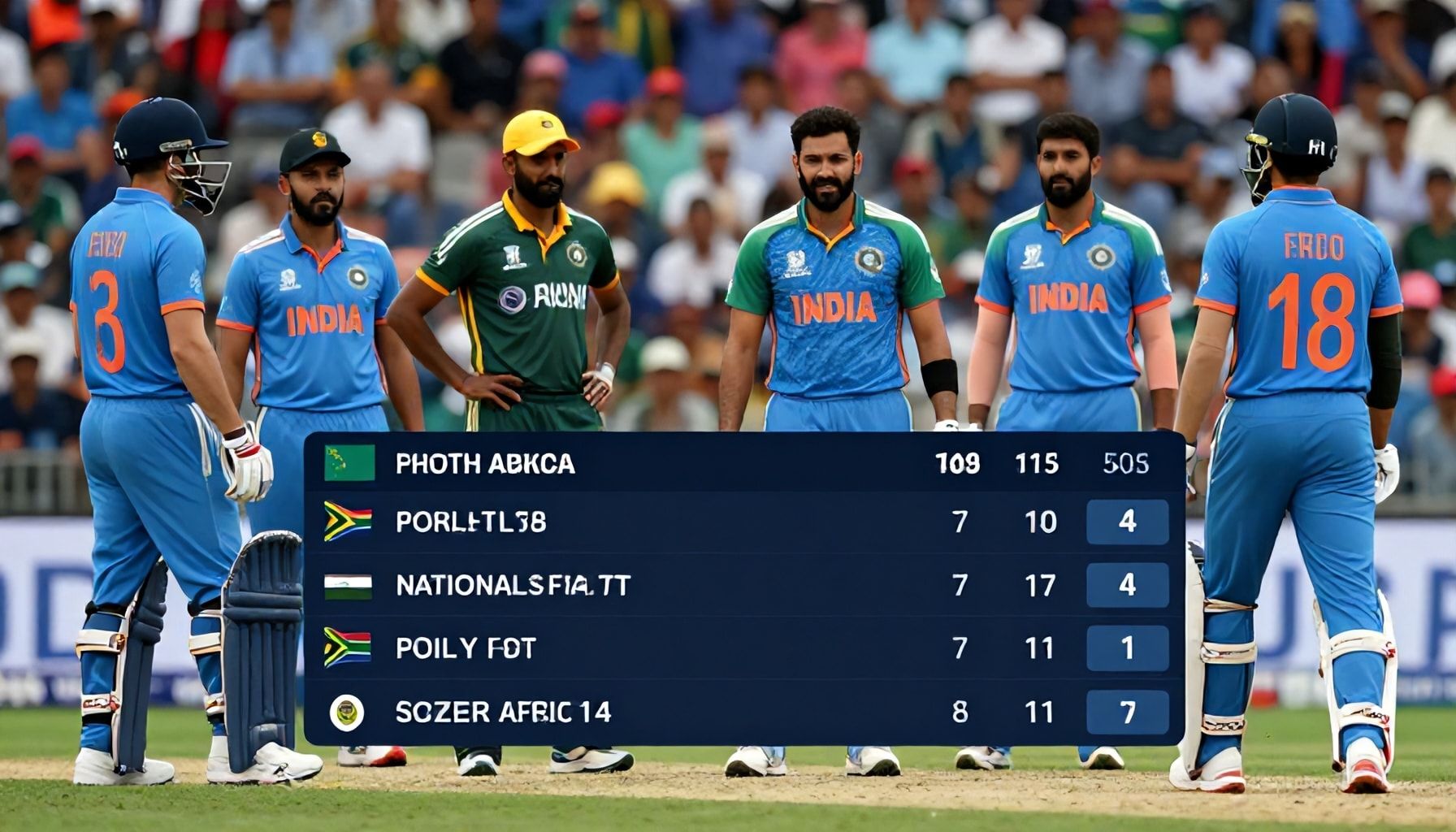South Africa's Fightback Falls Short Against India's Total