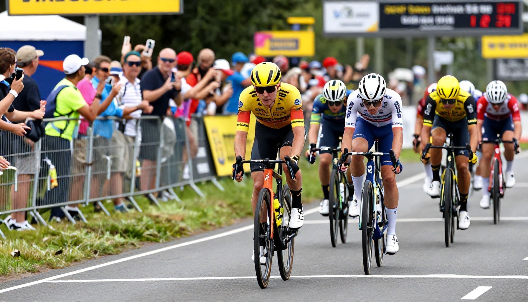 Spectators Anticipate Exciting Race as Cyclists Ready for Grand Prix