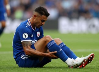 Star footballer suffers cruciate ligament injury in Sunday’s match.