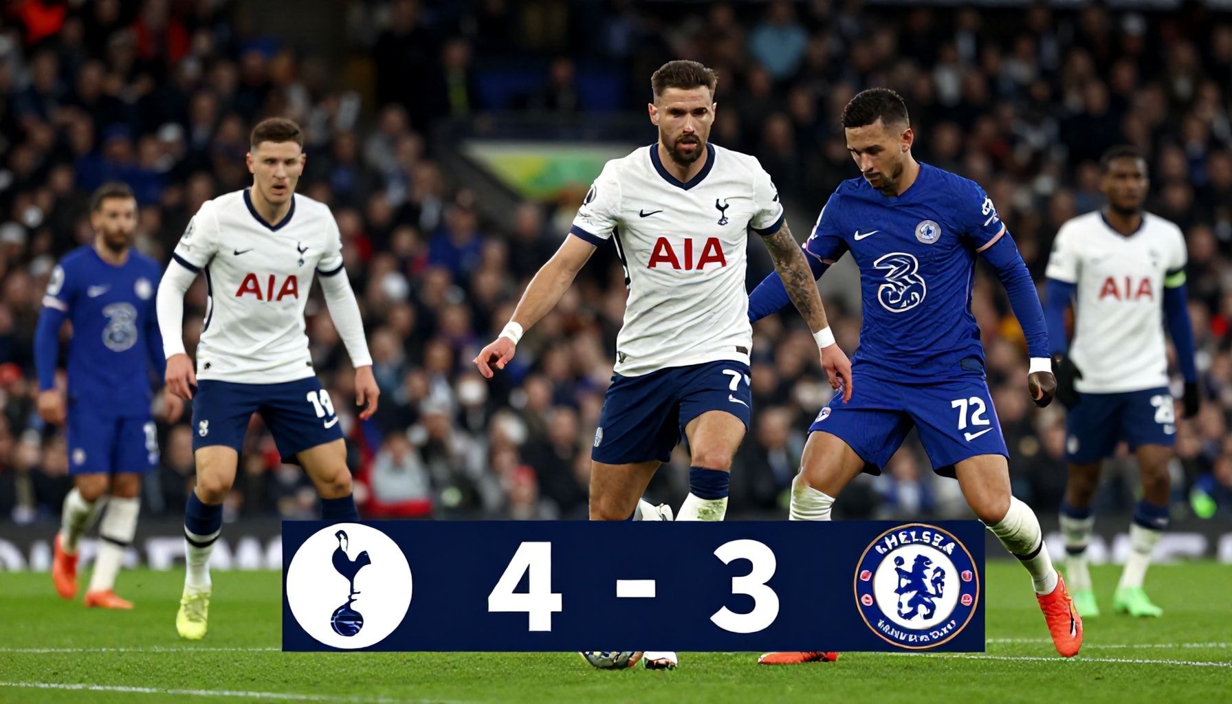 Spurs Strike Late to Defeat Chelsea in High-Stakes Clash
