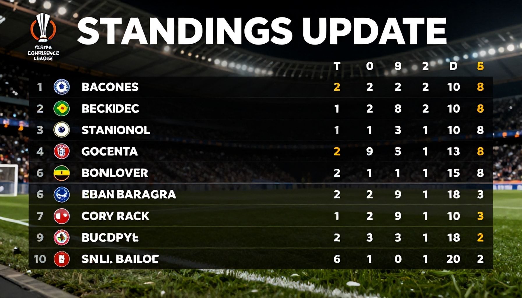 Standings Update: Key Teams Face Off This Week