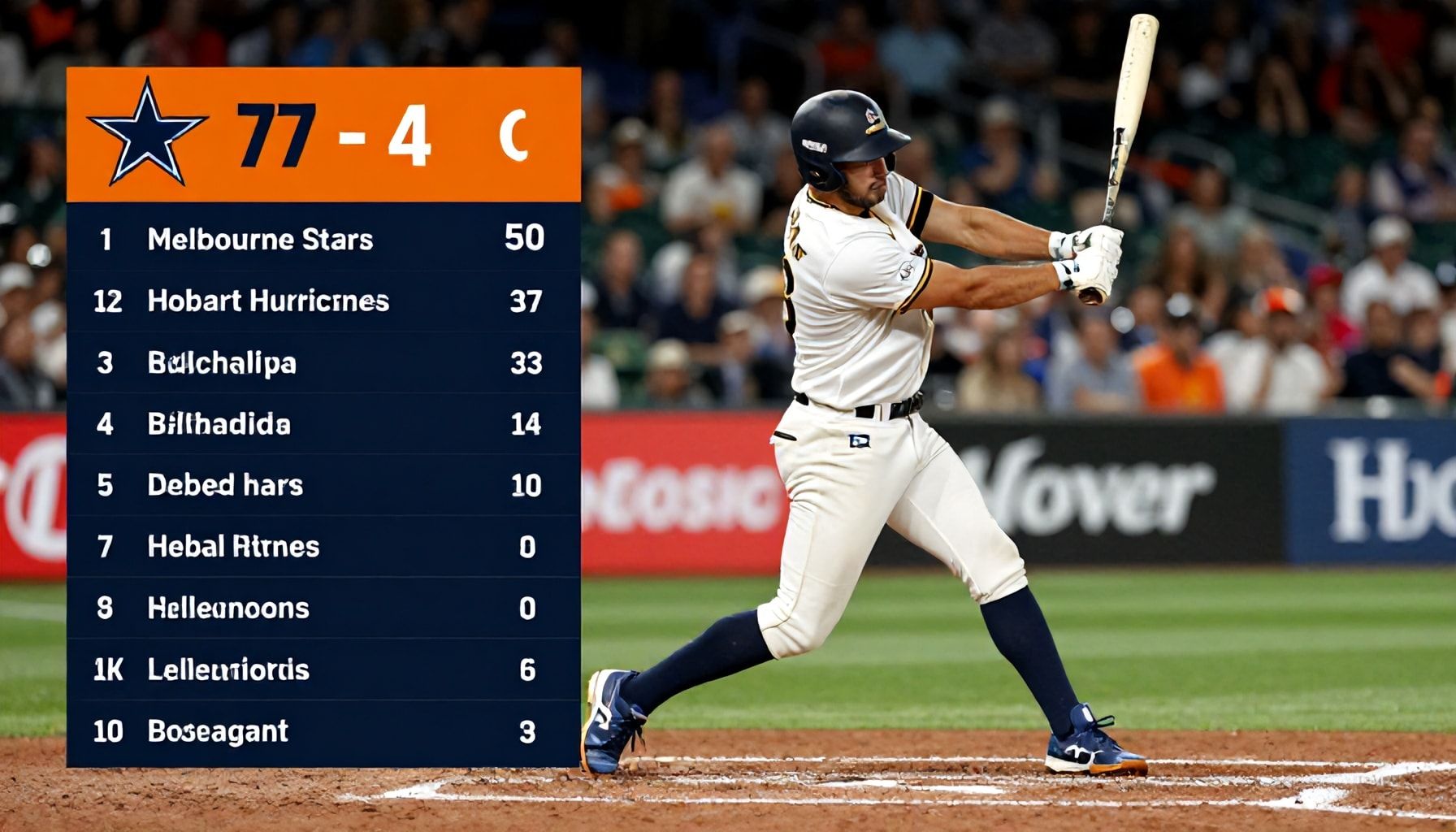 Stars' Strong Batting Performance Secures Win