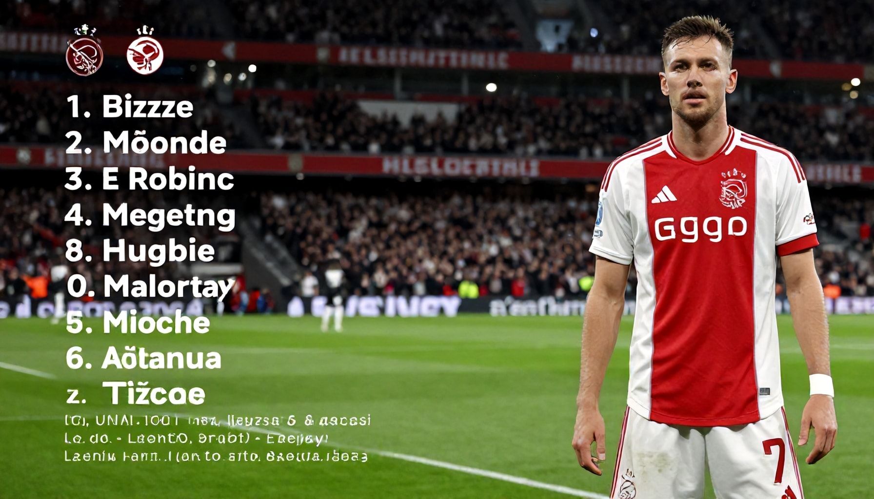 Starting lineups revealed ahead of Ajax and Sparta Rotterdam showdown