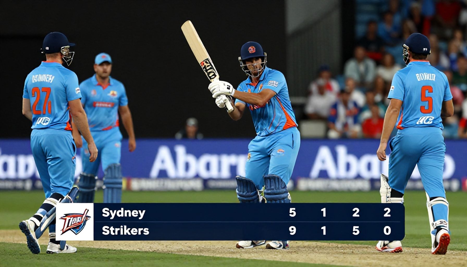 Strikers' Bowling Attack Fails to Contain Thunder's Power-Hitting Lineup