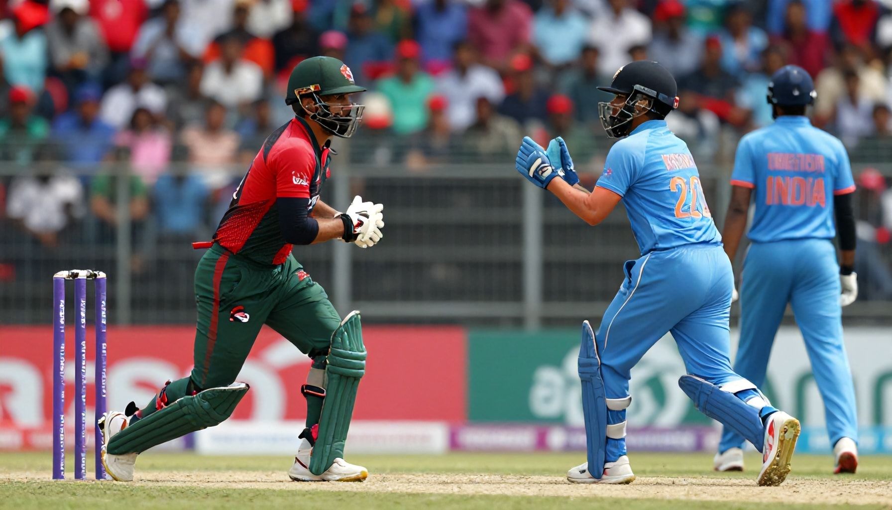 Tense Clash Ends in Bangladesh's Favour Against India