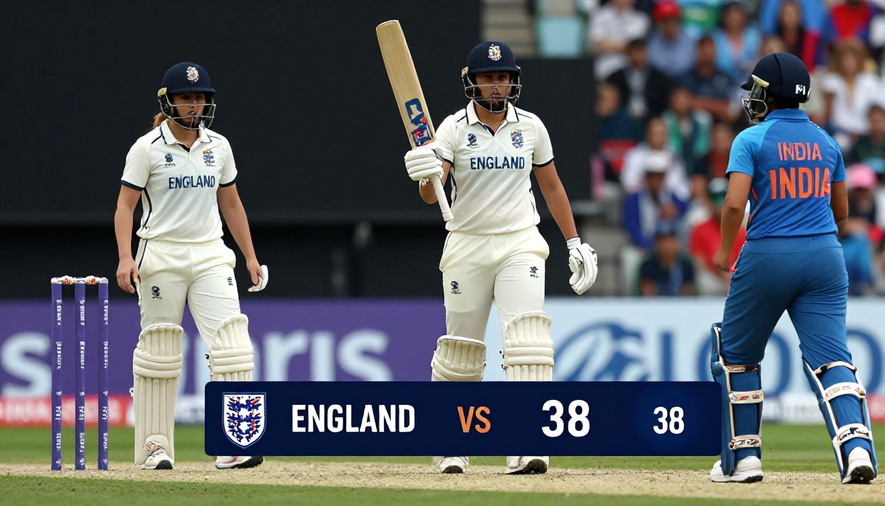 The England Women's cricket team defeated India Women by 38 runs in a gripping T20 match.