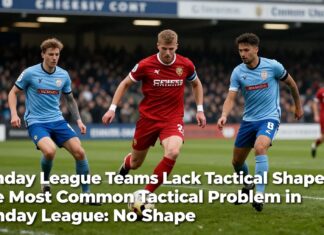 Sunday League Teams Lack Tactical Shape