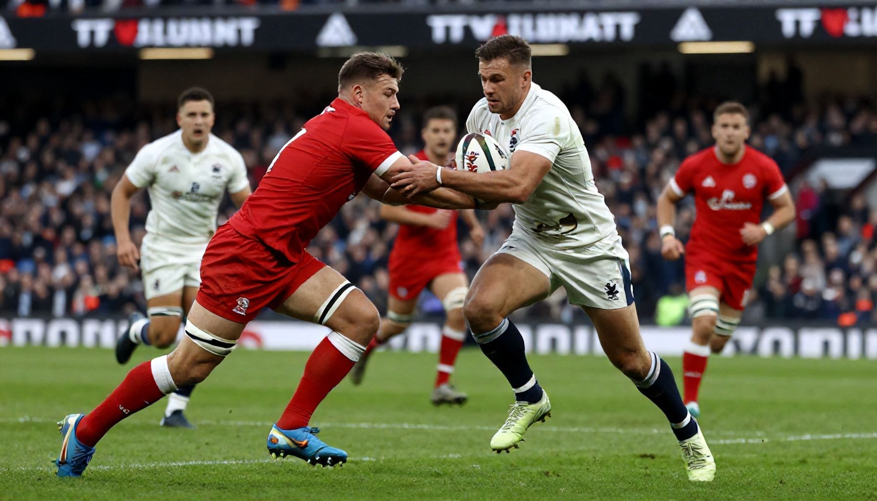 The Red Rose Triumphs in Intense Rugby Showdown at Twickenham