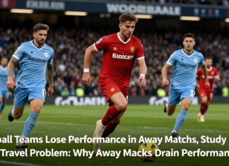 Football Teams Lose Performance in Away Matches, Study Finds