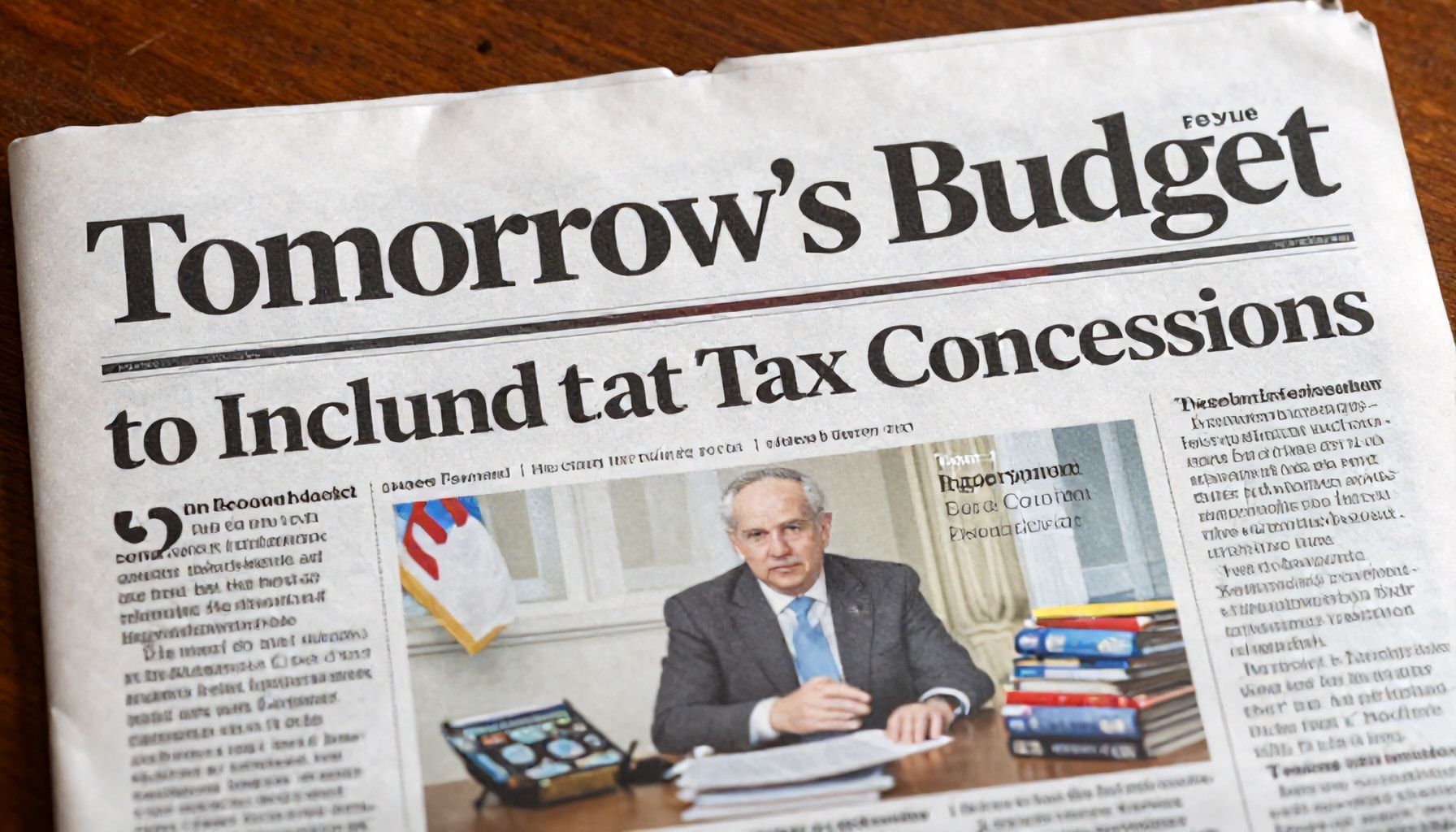 Tomorrow's Budget to Include Significant Tax Concessions