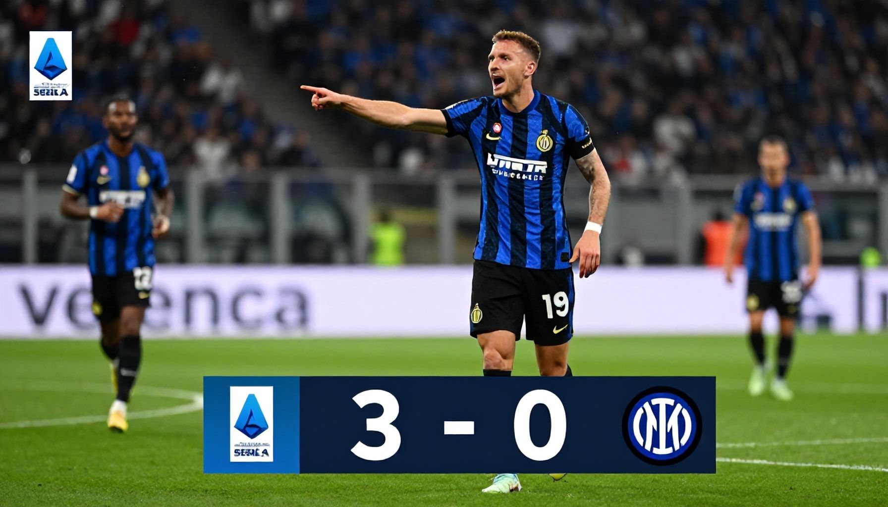 Tonight's Serie A Clash Ends in 3-0 Victory for Inter