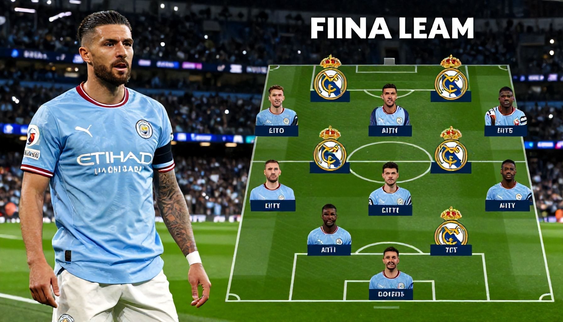 Tonight's UCL Clash: Real Madrid and Manchester City Finalise Teams
