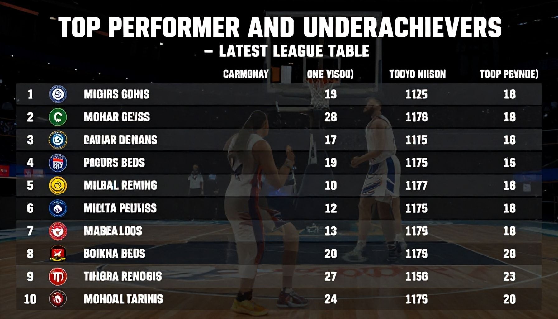 Top Performers and Underachievers Revealed in Latest Rankings