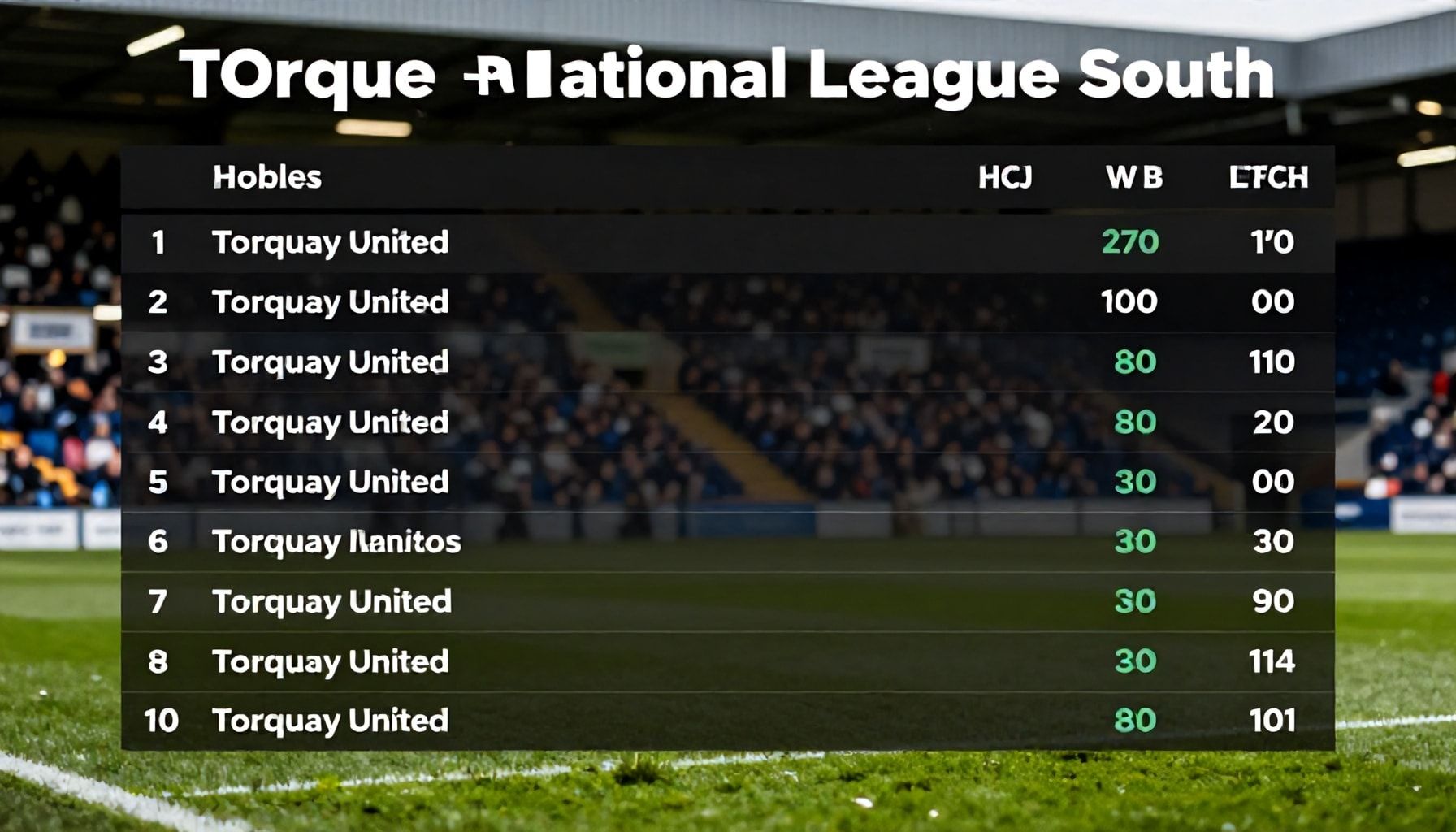 Torquay United's Lead Narrows but Holds in National League South