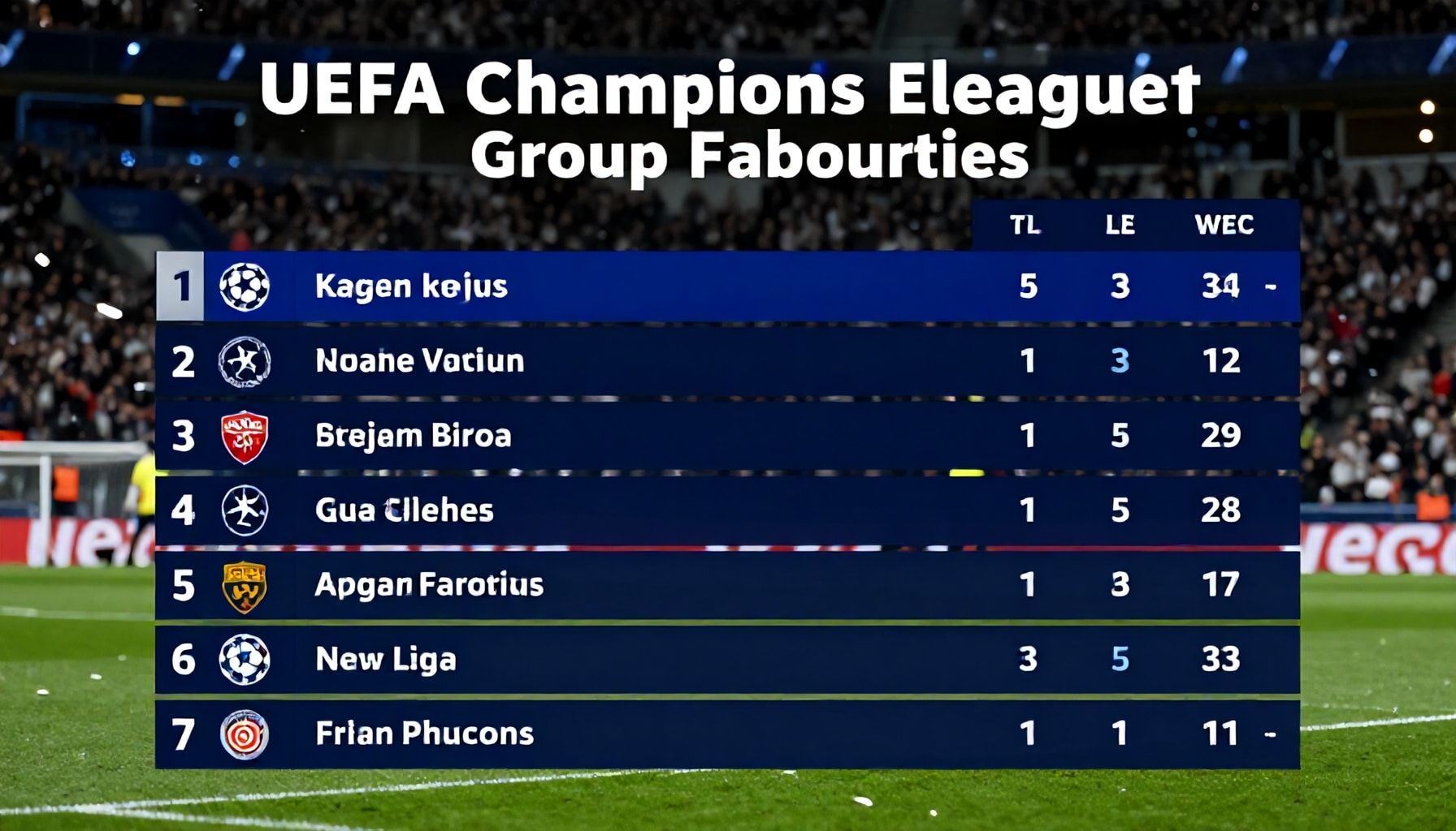 UEFA Champions League: Key Matches Decide Group Favourites*