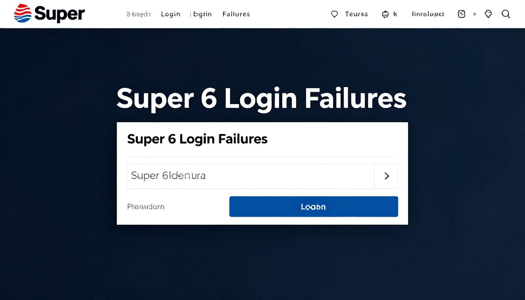 Users Report Widespread Super 6 Login Failures