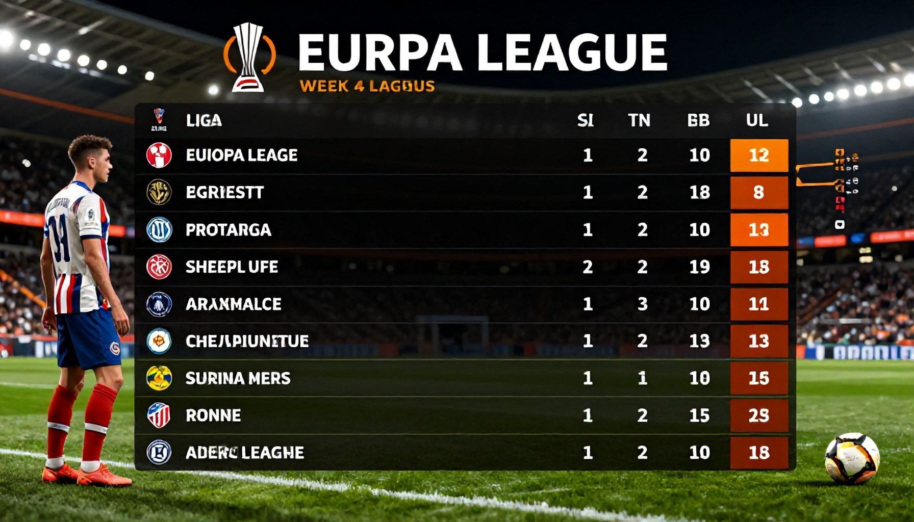 Week 4 Matches Alter Europa League Standings Landscape