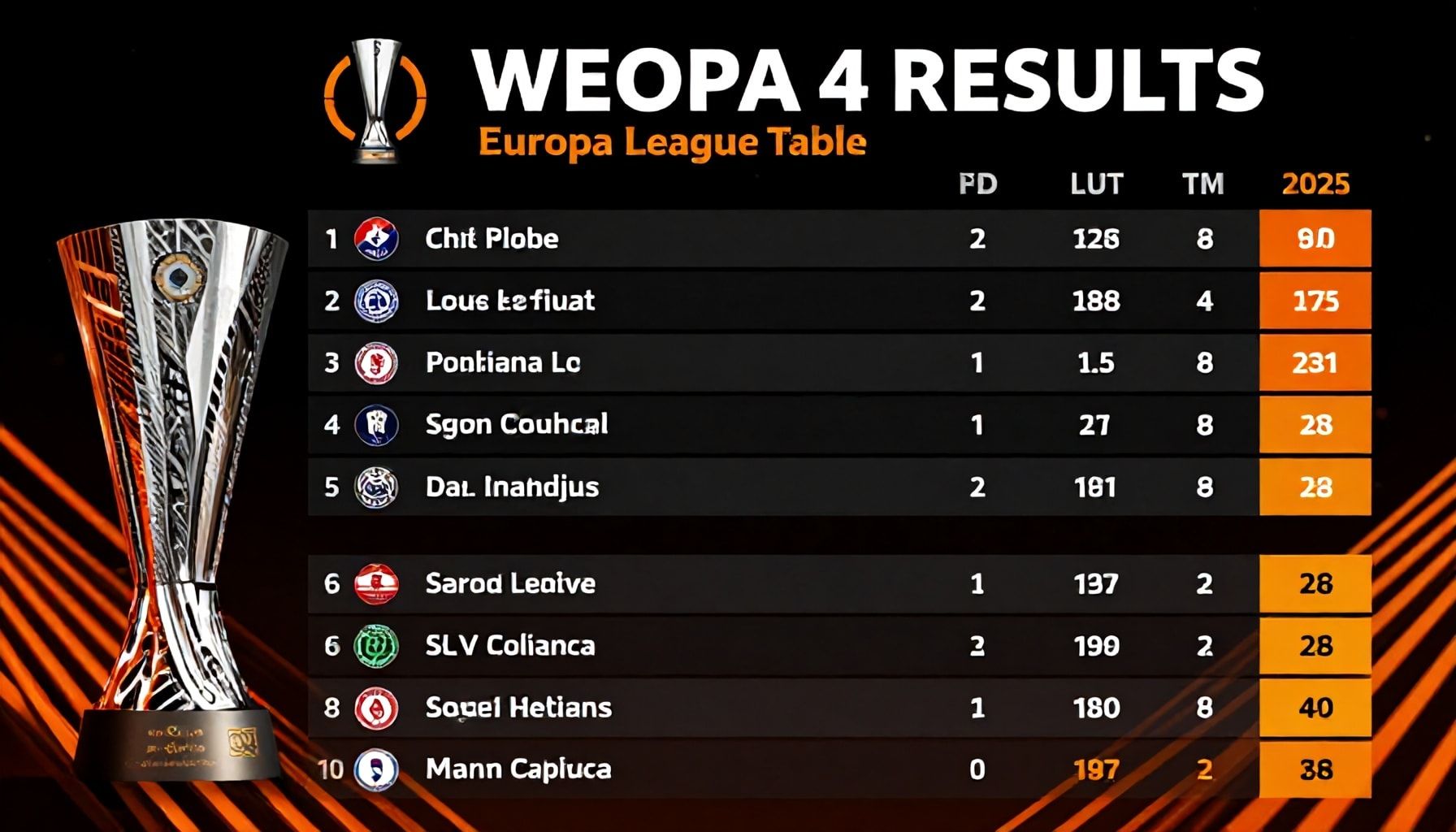 Week 4 Results Reshape Europa League Table Dynamics