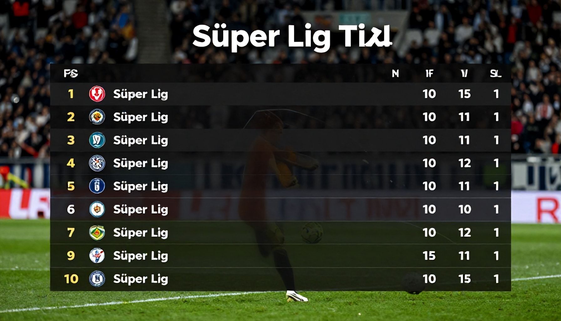 Weekend matches shift Süper Lig standings dramatically